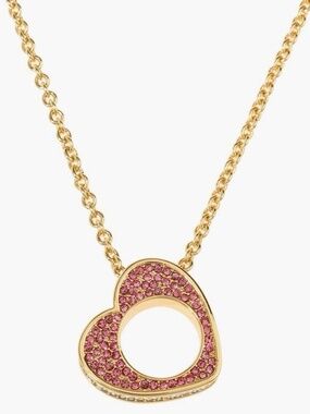 Kurt Geiger London Pavé Heart Pendant Necklace